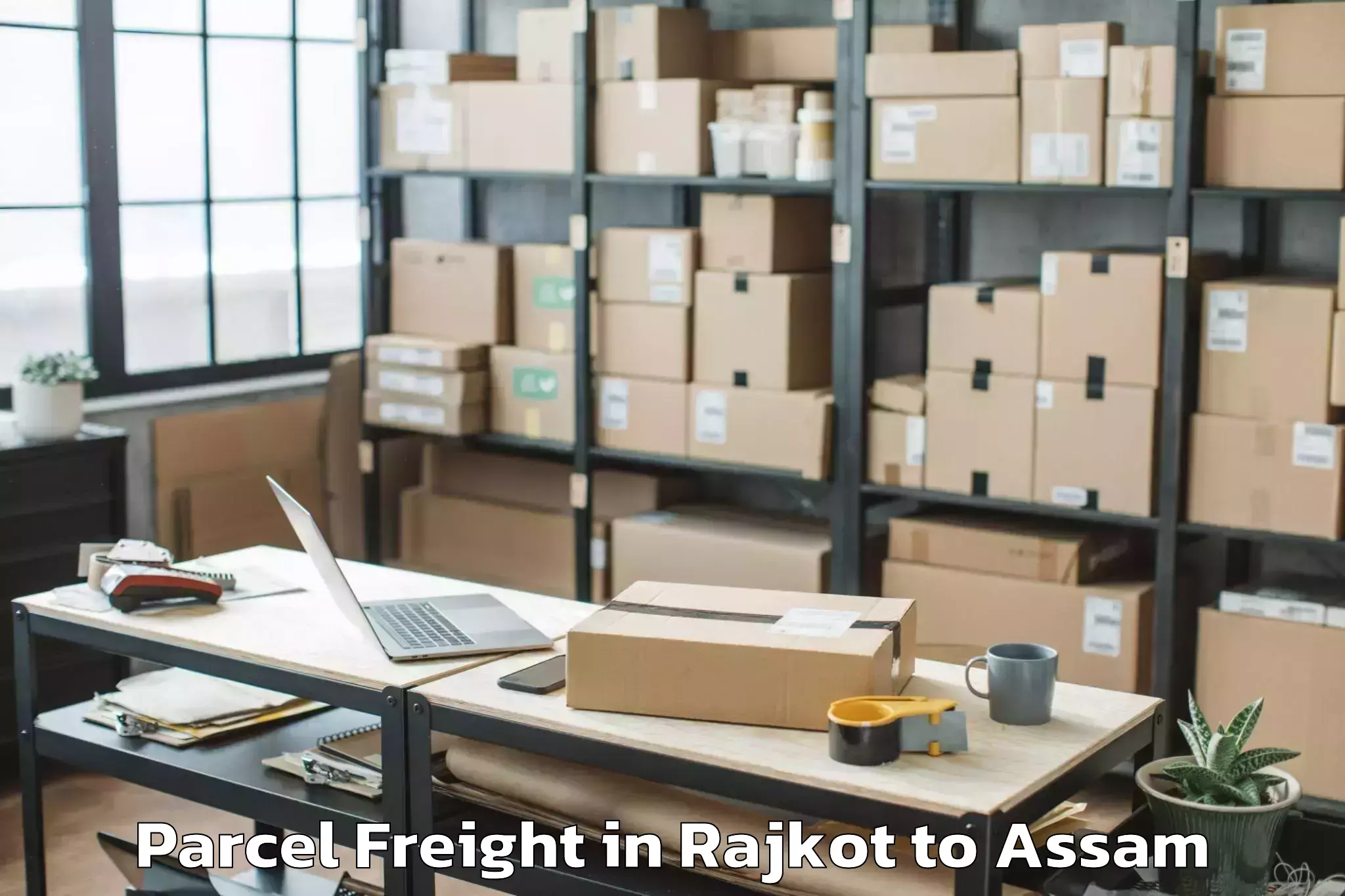 Book Rajkot to Bengtol Parcel Freight Online